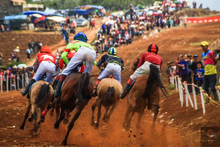 Traditional Horse Racing in Tanjungsari, Sumedang, Indonesia.